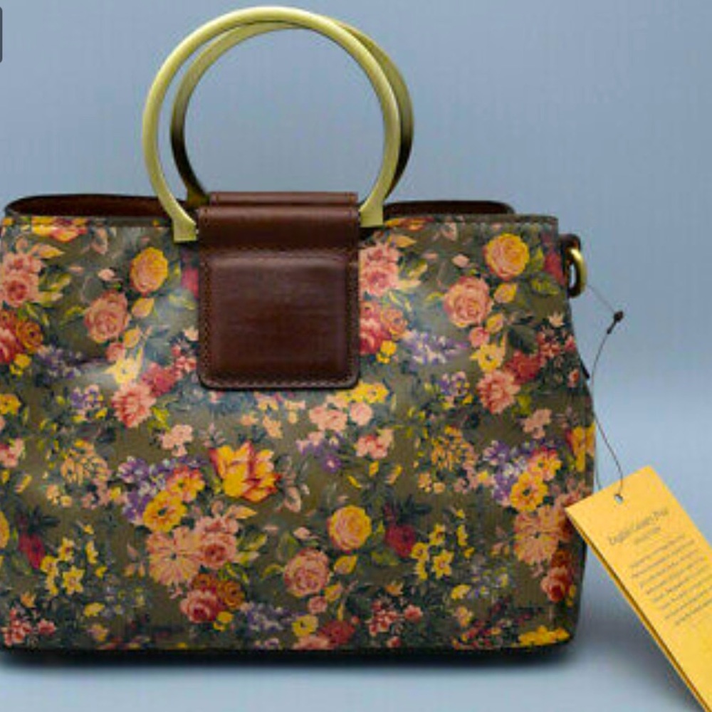 Patricia Nash Empoli Satchel Leather EngCtry 10th